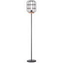 Stehleuchte Inga, braun, 163 x 25 cm, Holz Stehlampe