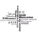 Wallsticker Velkommen Multikulturel