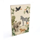 Plakat drewniany Goed Blauw - Jungle babies