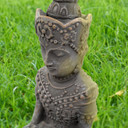 Sitzender Buddha aus Kunststein | 15x11x25 cm