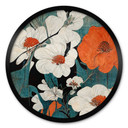 Plakat Asian blossom splendour - Treechild - Okrągły