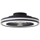 Deckenventilator mit LED-Licht Malea, schwarz, Deckenleuchte