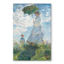 Akrylbillede Monet - Kvinde med parasol - Madame Monet og hendes søn