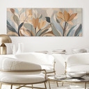 Tableau Acrylique Emil's Bloom - Fleurs Abstraites - Sir Edward x Grigory Gladarev - Panorama