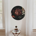 Muursticker Rond - Boeket Bloemen