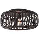 Deckenleuchte Willi, braun, 23,5 x 51 cm, Bambus Lampe