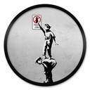 Plakat Banksy - Graffiti to przestępstwo - Okrągły