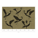Guido Maria Kretschmer Fototapet Black Feathers - Art Edition 2 guld