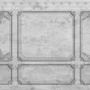 Arkitektur tapet väggmålning WallPaneling1 i grått - non-woven tapet Designwalls 2 - 2,55 x 3,5 m
