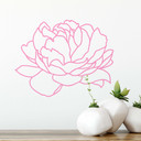 Muursticker Peony Blossom 02