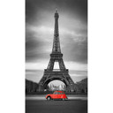 Fototapeta La Vie est Belle - czerwona - 144x260 cm
