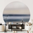 Fototapete Rotko Ash - Abstrakter Horizont - Sir Edward x Grigory Gladarev - Rund