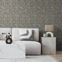 Leopardenmuster-Tapete Grau Schwarz Beige – Animal Print – Vliestapete modern