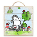 Holzbild sheepworld Ganz viel Glück - 40x41,5 cm