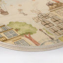 Houten Wanddecoratie Katten over de Daken - Oliver Robins - Rond