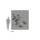 Non-woven tapet - Mickey Organic Shapes - 250 x 280 cm