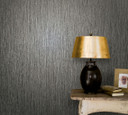 Ensfarvet tapet, non-woven vintage deluxe antracit
