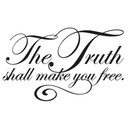 Sticker mural - The Truth shall make you free