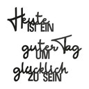 Acryldeko Heute ist ein guter Tag um glücklich zu sein