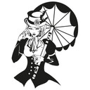 Wallsticker Victorian Lady
