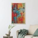 Plakat drewniany kolorowy chaos - Fedrau
