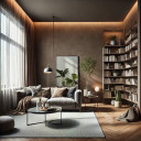 Pintura interior satinada topo I Estética Ajwain | Creación de un ambiente de discreta elegancia | L