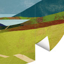 Behangcirkel Zomerwandeling bij het bergmeer - Rivers