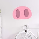 Muursticker Emoji Pig Nose
