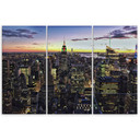 3 stykke lærredstryk, New York City Night