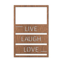 Wood Art Mahogany Live Laugh Love