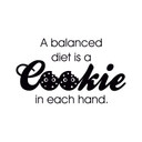 Wandtattoo A Balanced Diet...