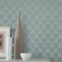 SCHÖNER-WOHNEN non-woven tapet, grafisk tapet grøn