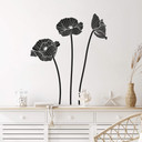 Sticker mural - Trio de coquelicots