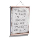 Poster Wer alles mit einem Lächeln beginnt, …