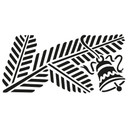 Wandtattoo Weihnachten - Tannenzweig mit Glöckchen