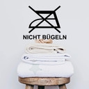Wandtattoo Wäschezeichen Nicht Bügeln