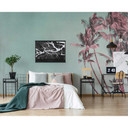 Livingwalls papier peint photo ARTist Tropical Breeze avec palmiers roses, turquoises