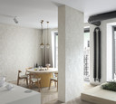 Non-woven tapet med 3D honeycomb mønster beige tekstureret 