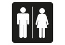 Sticker mural - Personnages pour toilettes 2