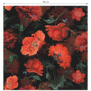 Mønstret tapet FN-design - Røde blomster