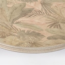 Obraz drewniany liście tropikalne w dżungli pastelowy - Bloomery Decor - Okrągły