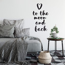 Wallsticker - Love to the moon and back