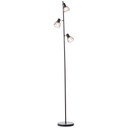 Stehleuchte Bruno, schwarz, 162 x 28 cm, Metall Stehlampe, dimmbar
