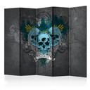 Screen room divider - Darkness I, 3-delt