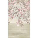 COSMOPOLITAN blomstrer grene pink beige - vintage Ikke-vævet tapet romantisk