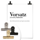 Poster Grammatik - Vorsatz