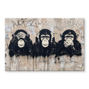 Glas billede Tre Aber Streetart Graffiti - Magnusson