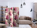 Skærmvæg - Magnolier i blomst, 3-delt