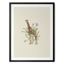 Plakat Kwiatowa Żyrafa - Frida Floral Studio
