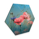 Hexagon - Alu-Dibond - Delgado - Wildflower Aquamarine